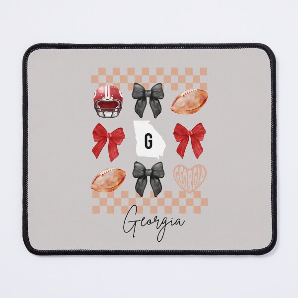 Item preview, Vintage Bows Checkerboard and Georgia Football designed and sold by PUSH Proper Prints.