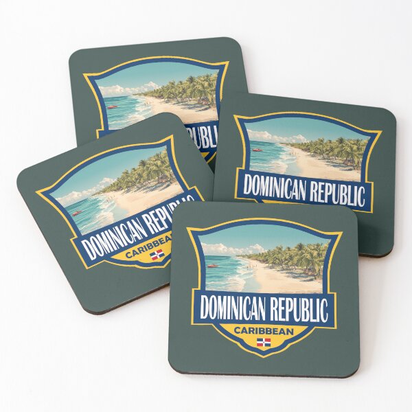 Item preview, Dominican Republic Illustration Retro Badge designed and sold by KrisSidDesigns.