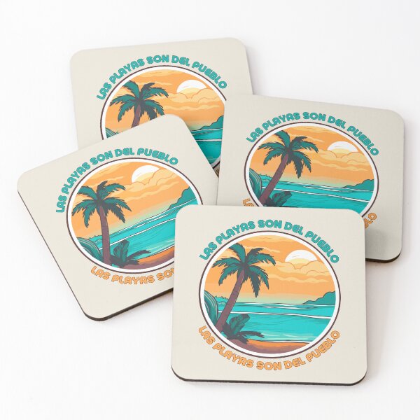 Item preview, Las Playas Son Del Pueblo circle design designed and sold by DesignCollectiv.