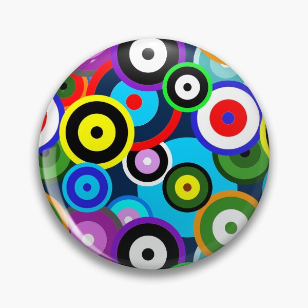 Item preview, Multicolour Repeat pattern Classic Retro RAF mod roundel designed and sold by ModSupporters.