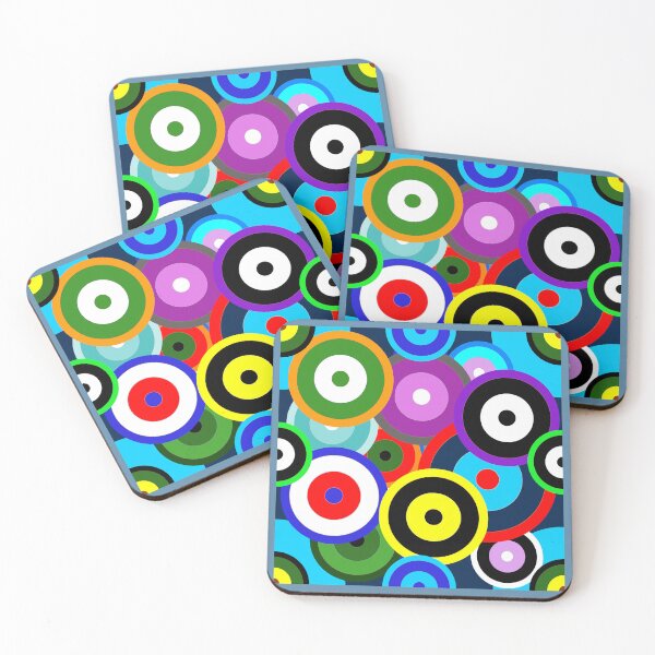 Item preview, Multicolour Repeat pattern Classic Retro RAF mod roundel designed and sold by ModSupporters.