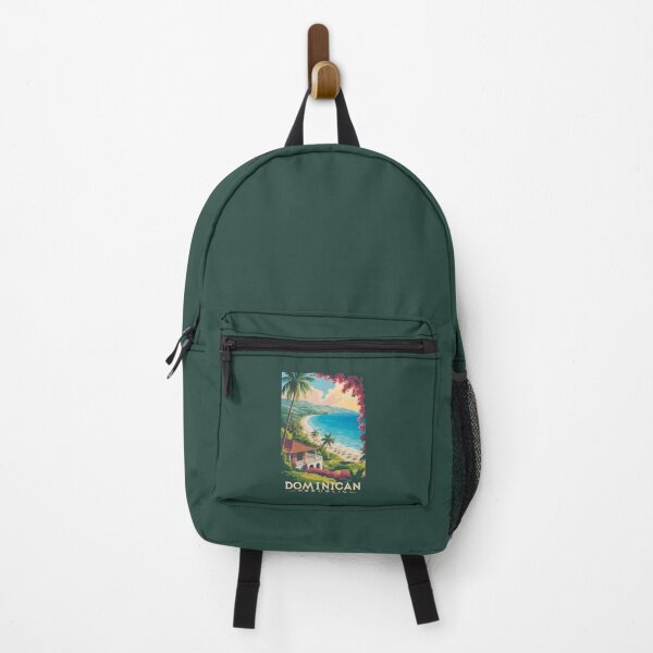 Item preview, Dominican Republic Beach Illustration Travel Art Vintage designed and sold by KrisSidDesigns.