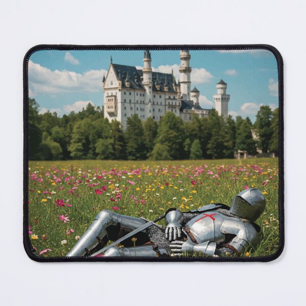 Item preview, Knight Relaxing in Flower Field Near Castle designed and sold by -DEEWOLF-.