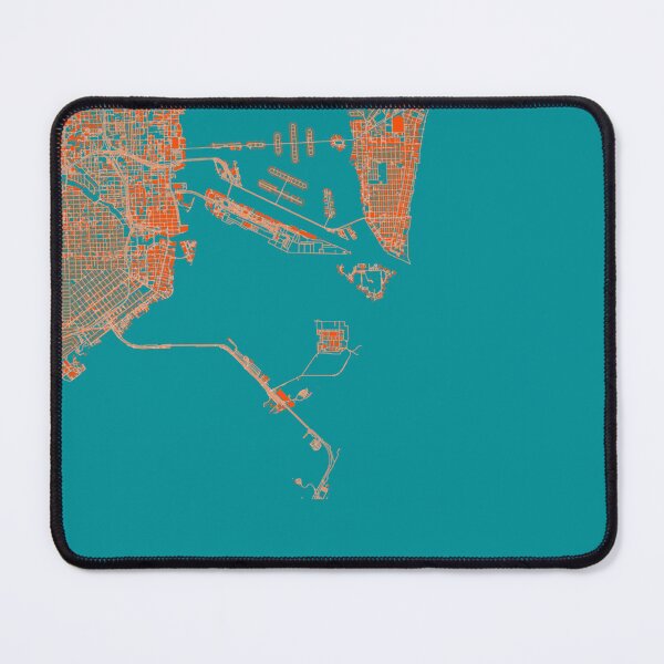 Item preview, Miami City Plan Map Art designed and sold by MapsForYou.