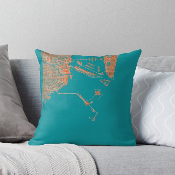 Item preview, Miami City Plan Map Art designed and sold by MapsForYou.