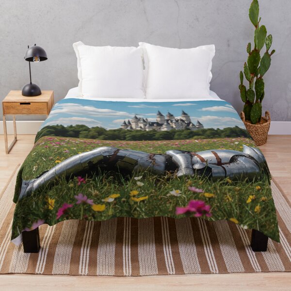 Item preview, Knight Lying in Meadow with Castle View designed and sold by -DEEWOLF-.