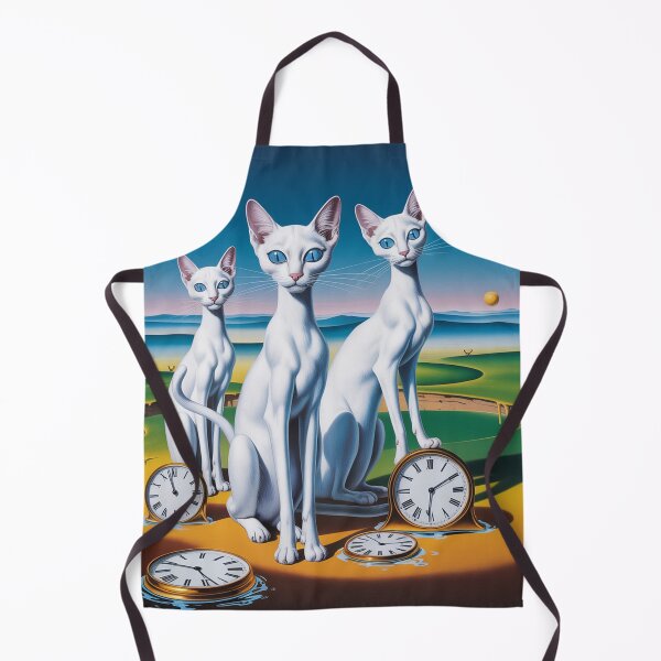 Item preview, 3 elegant white cats with blue eyes in a surreal style designed and sold by Lilashakti ⭐️ ⭐️ ⭐️ ⭐️ ⭐️.