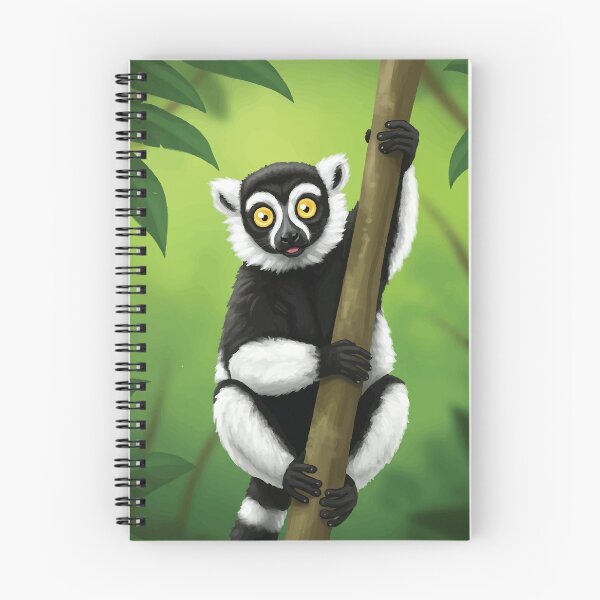 Item preview, Lemur Illustration on Jungle Branch designed and sold by -DEEWOLF-.
