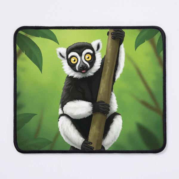 Item preview, Lemur Illustration on Jungle Branch designed and sold by -DEEWOLF-.