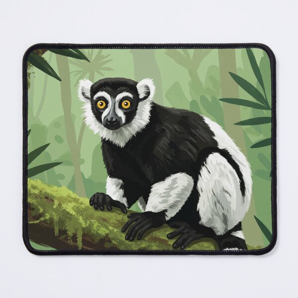 Item preview, Lemur Illustration on Jungle Branch designed and sold by -DEEWOLF-.