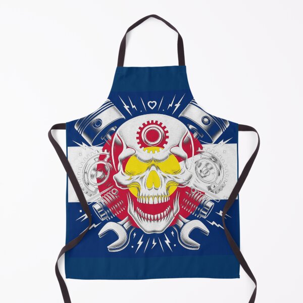 Item preview, Mechanic Skull Over Colorado Flag 051925 50 designed and sold by Lazarustci.