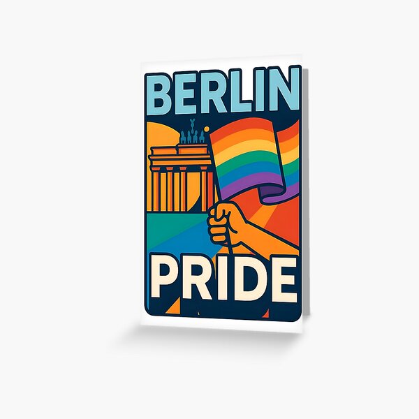 Artikel-Vorschau von Berlin Pride – Brandenburger Tor & Regenbogenflagge, designt und verkauft von Design-Fabrik.