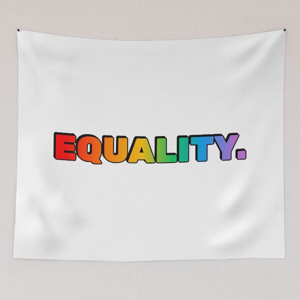 Item preview, EQUALITY Rainbow Text LGBTQ  Pride Month designed and sold by Inspirationmotivation.