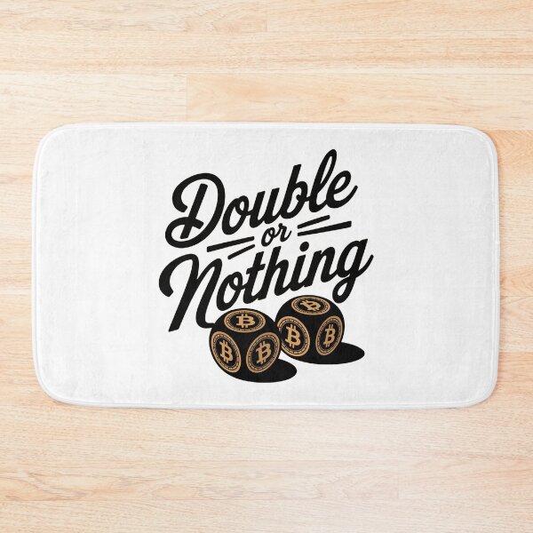 Item preview, Double or nothing, bitcoin to the moon, bitcoin crypto designed and sold by NoetherSym.