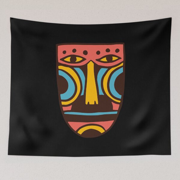 Item preview, Colorful Tribal Mask designed and sold by shekimaksuti.