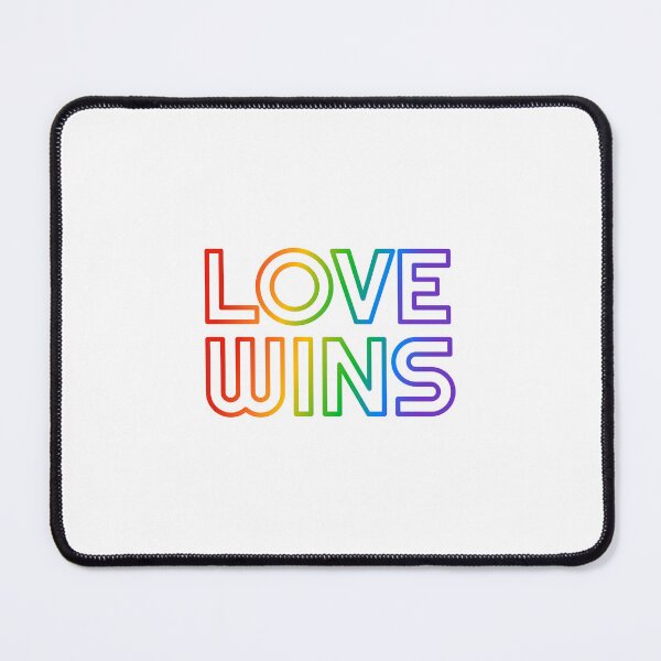 Item preview, Love Wins LGBT Rainbow Text designed and sold by Inspirationmotivation.