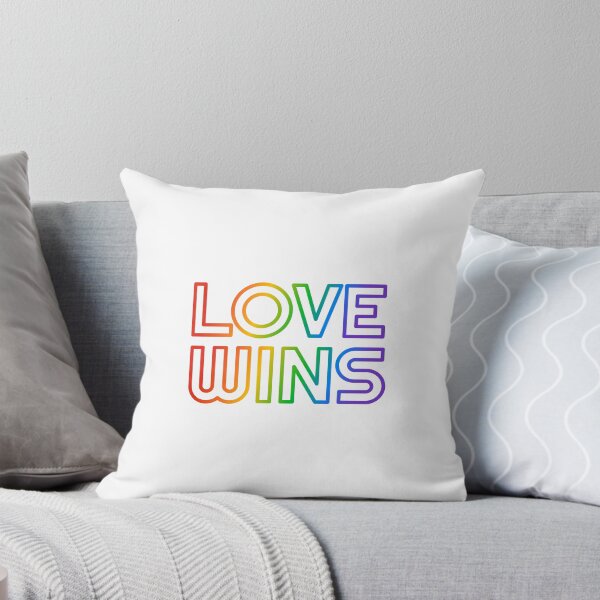 Item preview, Love Wins LGBT Rainbow Text   designed and sold by Inspirationmotivation.