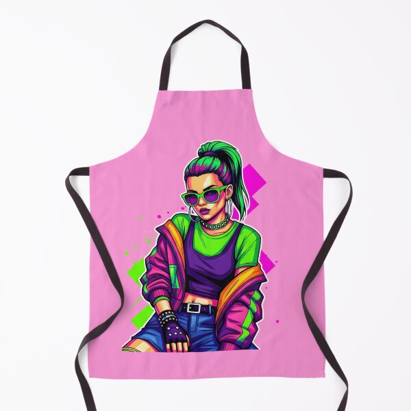 Item preview, Young girl in sunglasses and purple green clothes designed and sold by Nazardes.