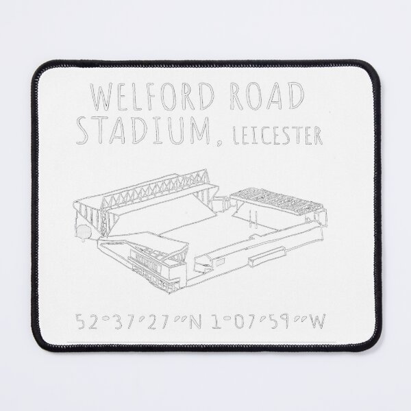 Item preview, Leicester Tigers Rugby Stadium Aerial Drawing White designed and sold by E-Mott.