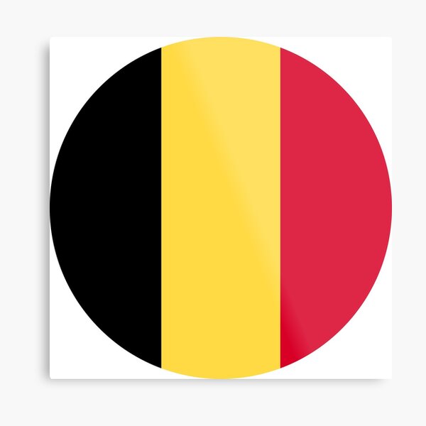 Belgium Flag Metal Print