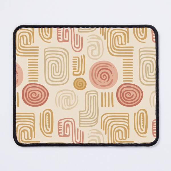 Item preview, Organic Zapotec Spirals in Sand and Cochineal designed and sold by Moisky Patterns.