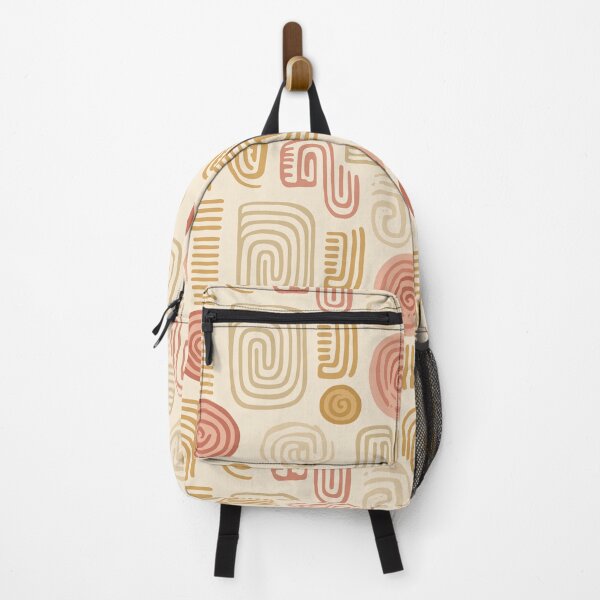 Item preview, Organic Zapotec Spirals in Sand and Cochineal designed and sold by Moisky Patterns.