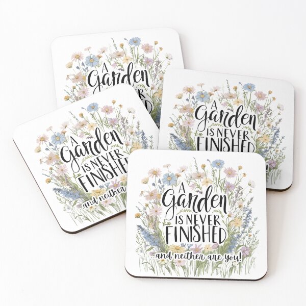 Item preview, A garden is never finished... and neither are you! designed and sold by TherapyVibes.