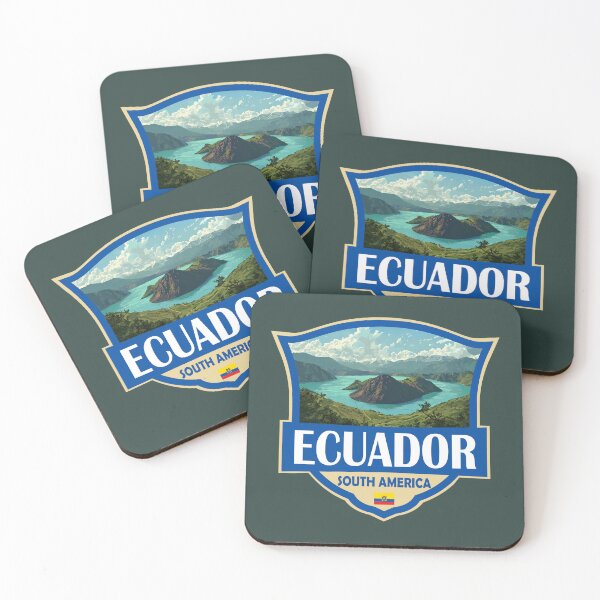 Item preview, Ecuador Illustration Retro Badge designed and sold by KrisSidDesigns.