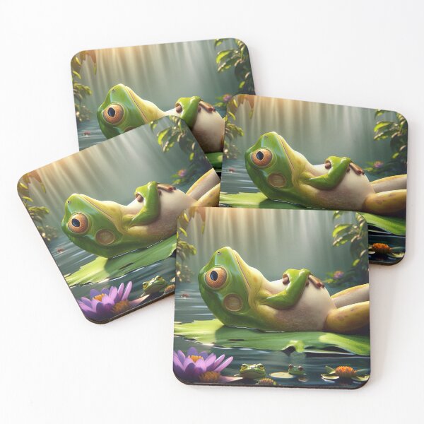 Item preview, Lilypad Leisure: A Frog's Repose designed and sold by bloorose.