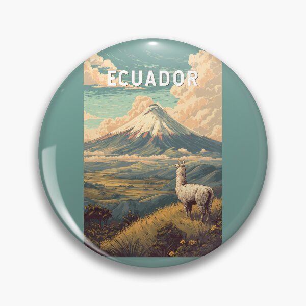 Item preview, Ecuador Illustration Travel Art Vintage designed and sold by KrisSidDesigns.