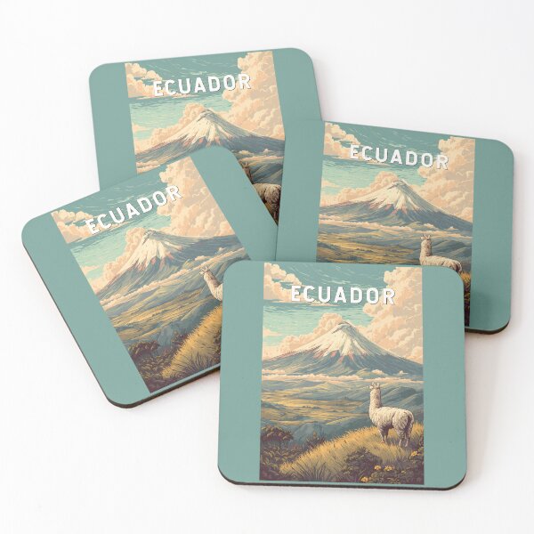 Item preview, Ecuador Illustration Travel Art Vintage designed and sold by KrisSidDesigns.
