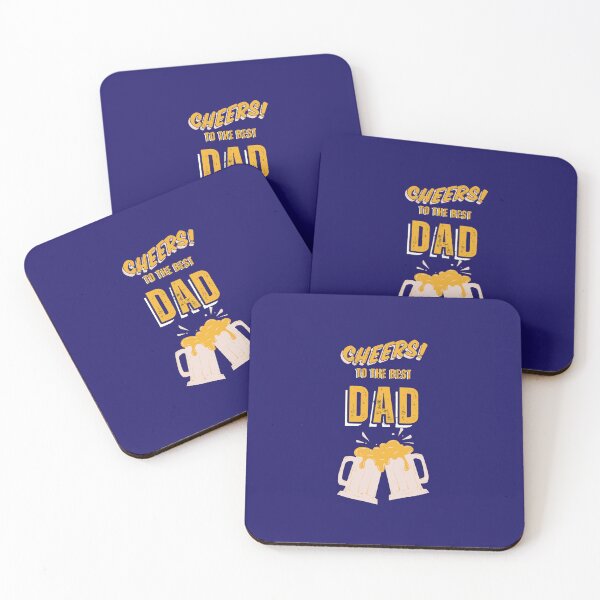 Item preview, Cheers To The Best Dad Beer Mug Design designed and sold by MyWittyThings.