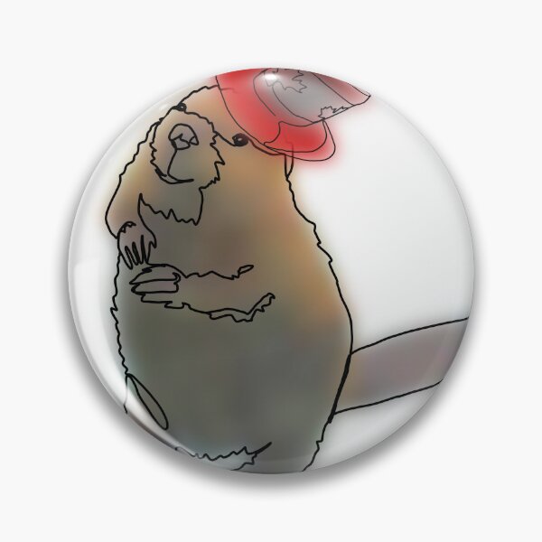 Item preview, Benny the Funny Canadian Beaver in Red Maple Leaf Hat – animalzinhats designed and sold by Ashley’sAnimalz.