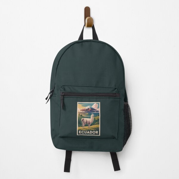 Item preview, Ecuador Llama Illustration Travel Art Vintage designed and sold by KrisSidDesigns.