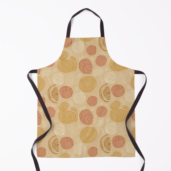 Item preview, Sacred Spiral Symbols in Cochineal and Ocher designed and sold by Moisky Patterns.