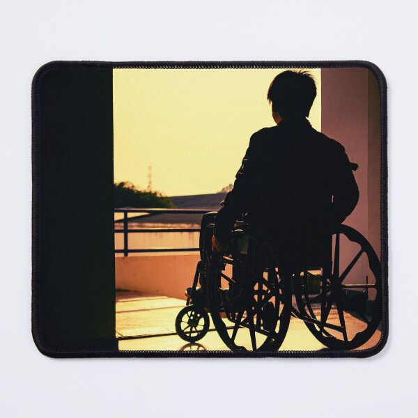 Item preview, "Strength in Stillness – Wheelchair Reflections at Sunset" designed and sold by It's Wheelie Cool.