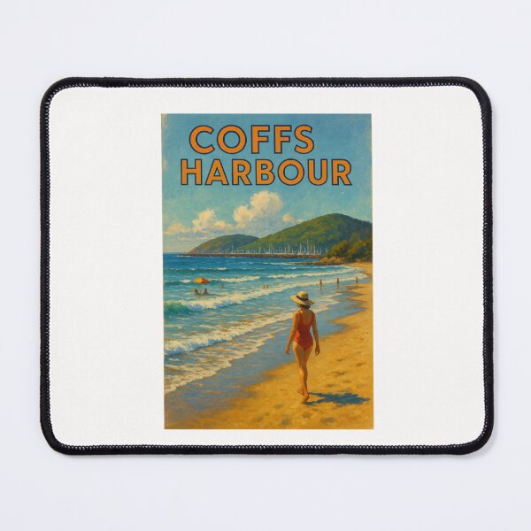 Item preview, Coffs Harbour Beach Scene with Swimmers designed and sold by Places On Earth.