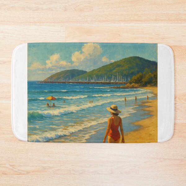 Item preview, Coffs Harbour Beach Scene with Swimmers designed and sold by Places On Earth.