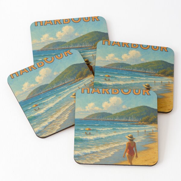 Item preview, Coffs Harbour Beach Scene with Swimmers designed and sold by Places On Earth.