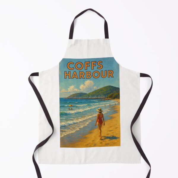 Item preview, Coffs Harbour Beach Scene with Swimmers designed and sold by Places On Earth.