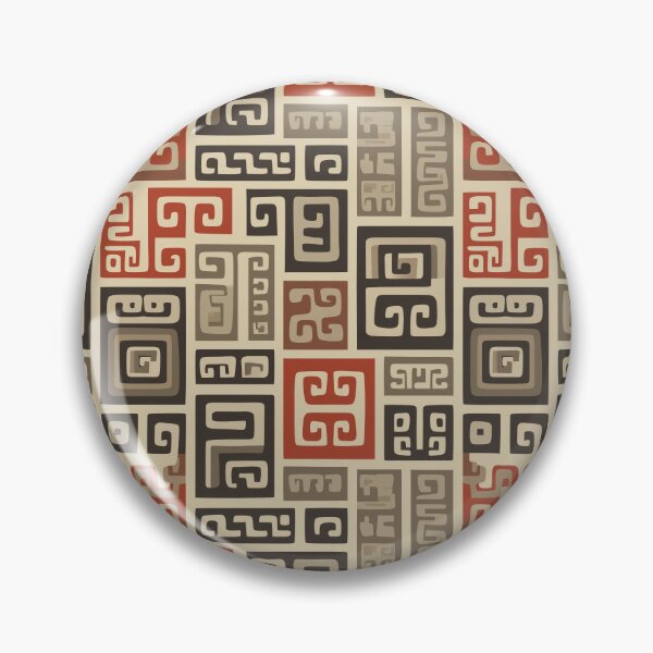 Item preview, Modular Zapotec Grecas in Cochineal and Obsidian designed and sold by Moisky Patterns.