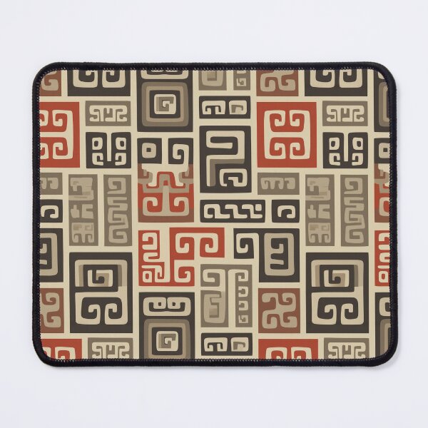 Item preview, Modular Zapotec Grecas in Cochineal and Obsidian designed and sold by Moisky Patterns.