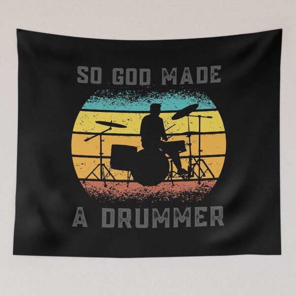 Item preview, Funny Christian Quote So God Made A Drummer Vintage Gift designed and sold by Zayavca.