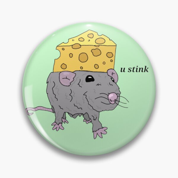 Item preview, Cheesy Insulting Rat designed and sold by gooby-designs.