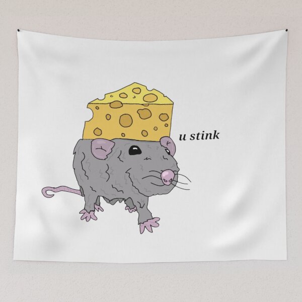 Item preview, Cheesy Insulting Rat designed and sold by gooby-designs.