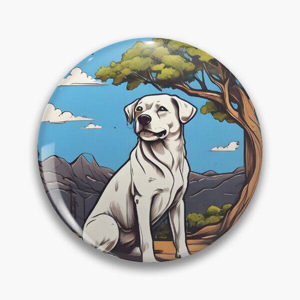Item preview, dog under the acacia tree designed and sold by Karaz's Animal Kingdom.