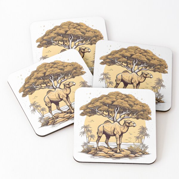 Item preview, camel under the acacia tree designed and sold by Karaz's Animal Kingdom.