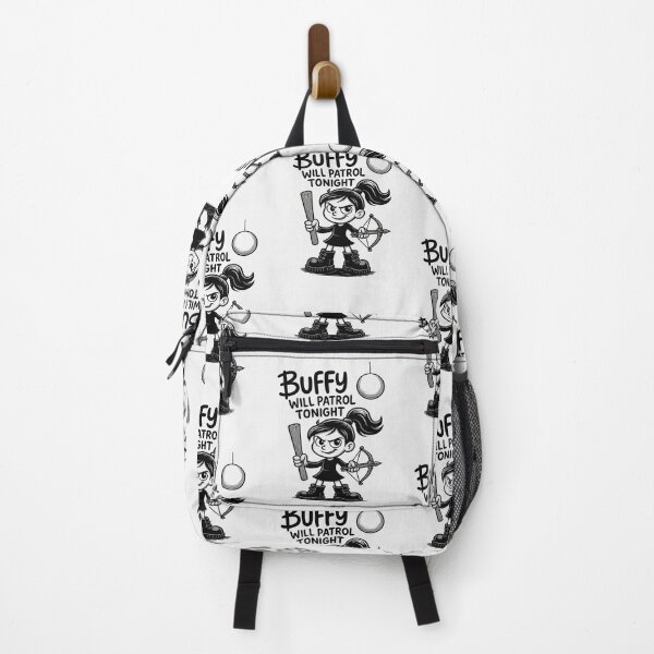 Item preview, Buffy Will Patrol Tonight – Cute Hand-Drawn Slayer Cartoon Design designed and sold by FeiernLeba.