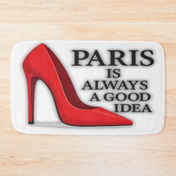 Item preview, Red Stiletto Paris Dream Quote Art designed and sold by ArtbyCrystal.