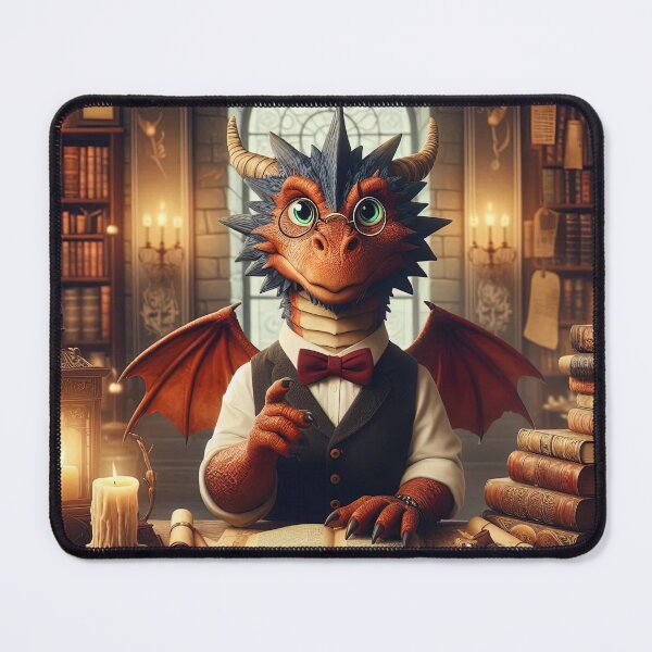Item preview, Scholarly Dragon: A Mindful Reader designed and sold by bloorose.